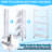 5-Tier Foldable Metal Shelving Unit with Wheels