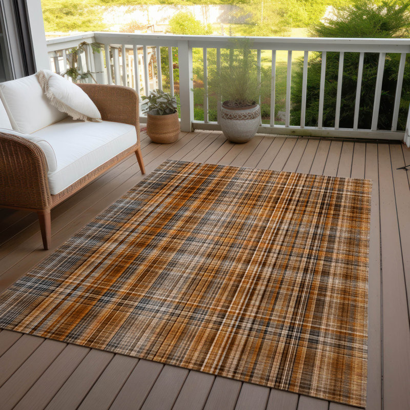 Tapis intérieur / extérieur Kinslee, Rectangle 3 pi x 5 pi