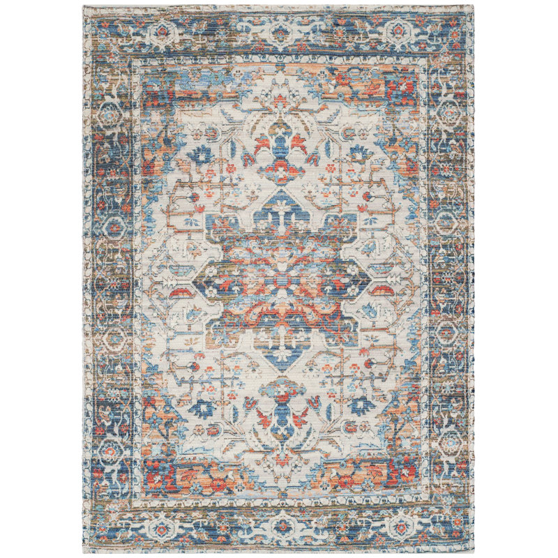 Joppatowne Hand Loomed Performance Geometric Rug, Rectangle 6' x 9'