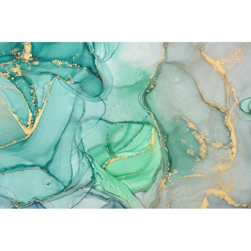 Dauberville, abstrait coloré par Cerber82 - peinture sur toile tendue, H 8 po x l 12 po
