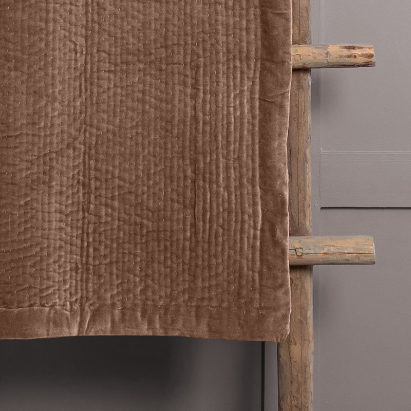 Haze Quilted Throw Blanket, Dark Orange