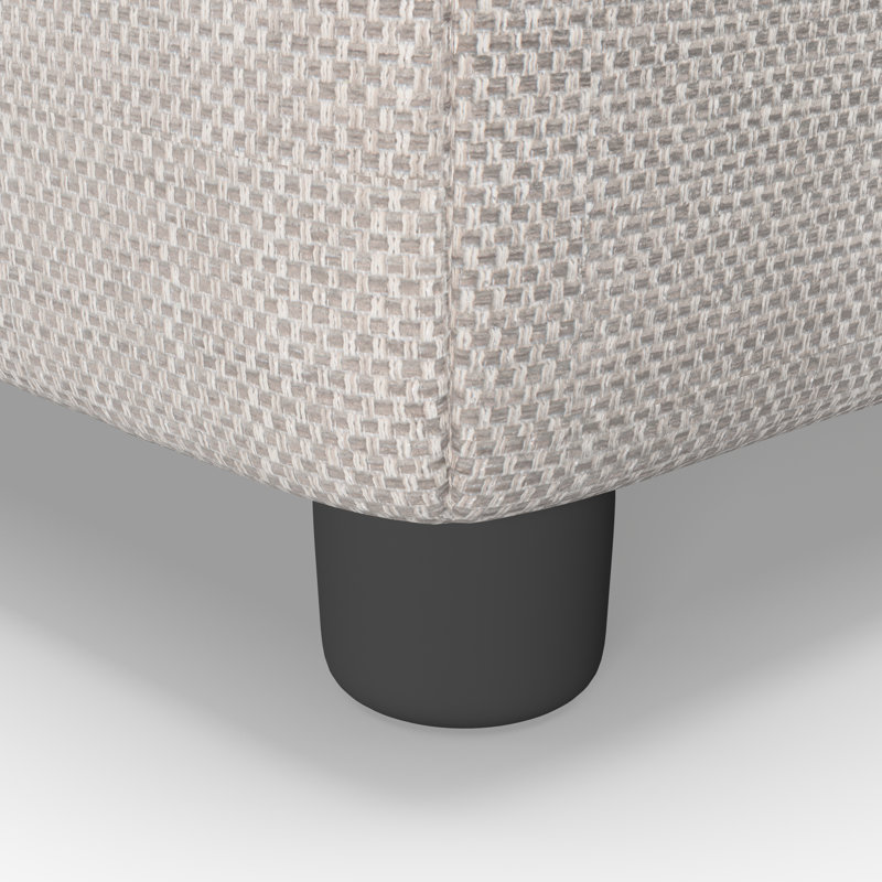 Vivo Rectangle Storage Ottoman, Sand 
