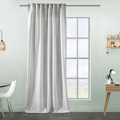 Extra Long & Extra Wide Matte Velvet Curtain Panel