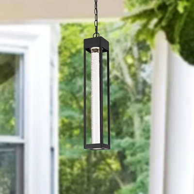 Olyssa LED Outdoor Pendant in Black