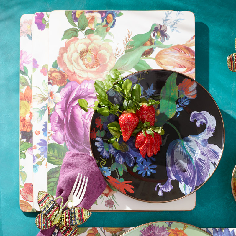 White Flower Market Placemats