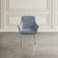 Chaise avec accoudoirs mauve Koeing