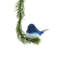 Ornement en forme de pince pour petit oiseau brun (paquet de 12)-70121930