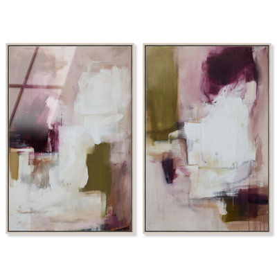 «Velvet Moss Duo», reproduction d'art acrylique par Art Remedy, prête à être suspendue, 20 x 30