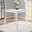 Table de salle à manger en bois, table de cuisine pour petit espace, table de comptoir pour 4 personnes, blanc
