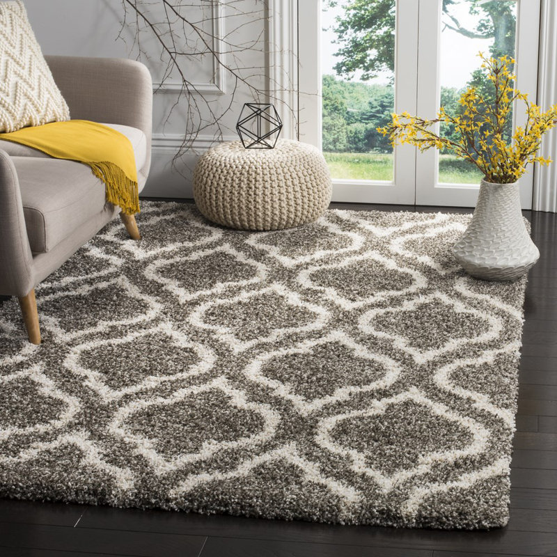 Tapis à poils longs Darrold Hudson, Rectangle 6 pi x 9 pi