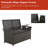 Hunsberger Rattan Storage Bench Patio Bin-1293132888