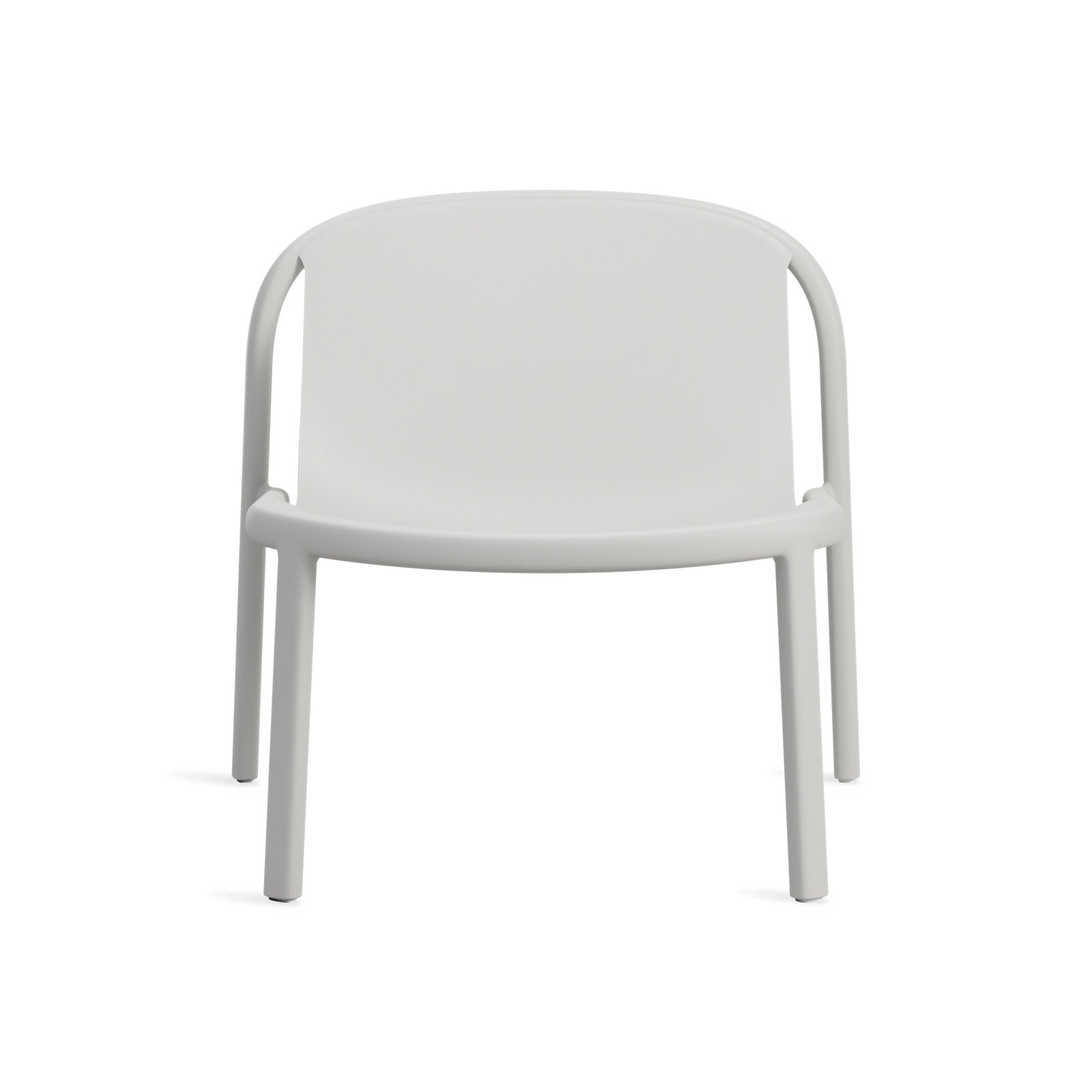 Decade Outdoor Armless Lounge Chair, Putty