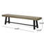 Banc de patio extérieur 