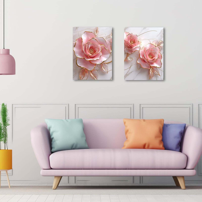 2 Piece Wrapped Canvas Print, 30" H x 40" W