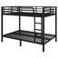 Lit superposé robuste en métal pour adultes, mobilier de chambre peu encombrant