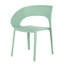 Chaises d'appoint simples en polypropylène brumeux de 4 pour la salle à manger et la vie, facile à nettoyer, siège ergonomique, terrasse de jardin, siège confortable, rangement empilable