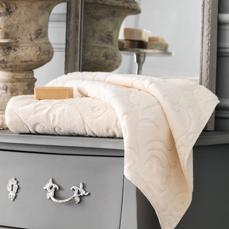 Sharly Jacquard Bath Towel, Beige