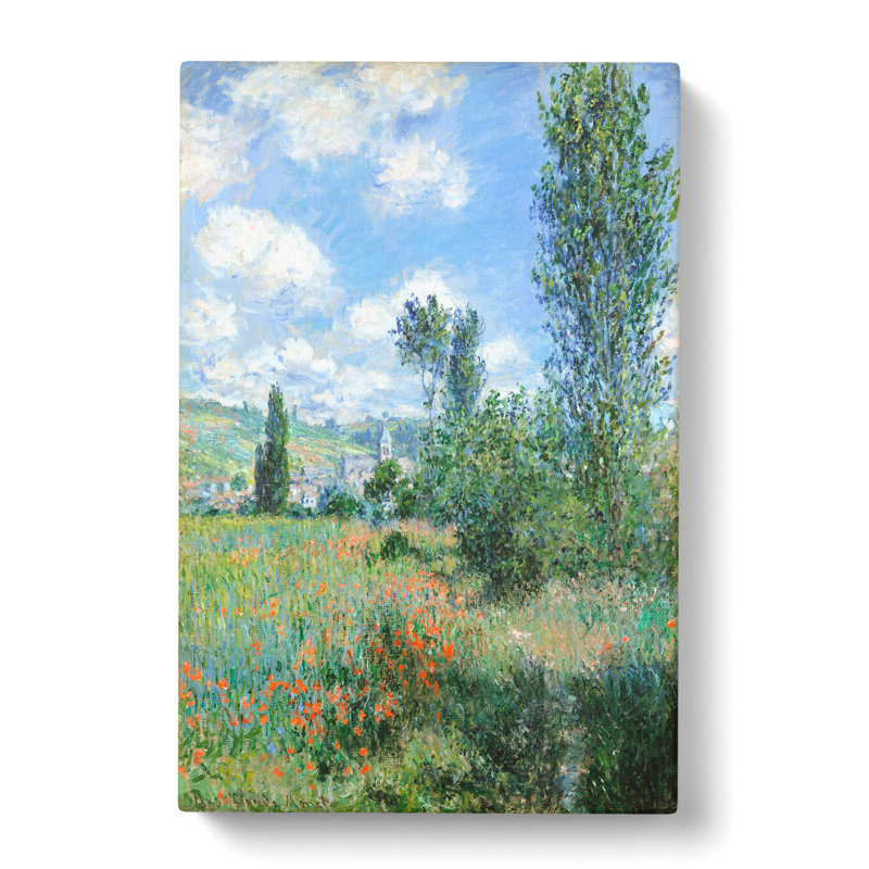 View of Vetheuil Vol.2 by Claude Monet - Wrapped Canvas Painting, 50cm H x 35cm W x 3cm D