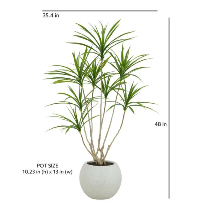 4' Artificial Dracaena Tree in Pot