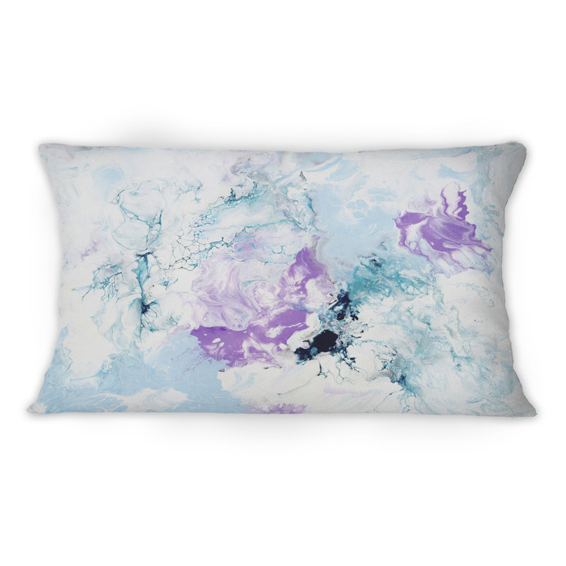 Coussin Violet et bleu