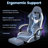 High-Back Adjustable Reclining Ergonomic Fabric PC & Racing Game Chair-325439093