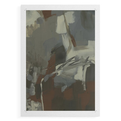 Mudstone Graffiti I - Impression sur toile seulement - NON-CADRE