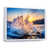 White Floater Framed