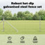 Vidaxl Field Fence Galvanised Steel-114858349