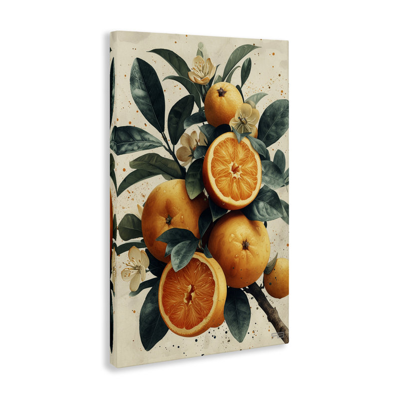 «Vibrant Citrus Branch» par RB, H 30 po x l 20 po