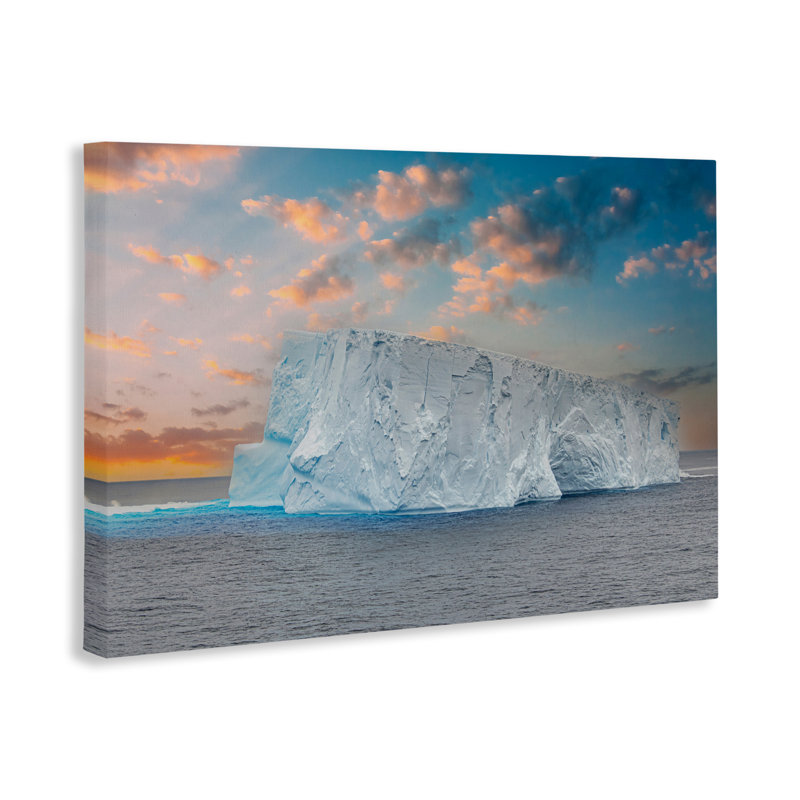 «Frozen Iceberg Sunset» par Richard Silver, H 20 po x l 30 po