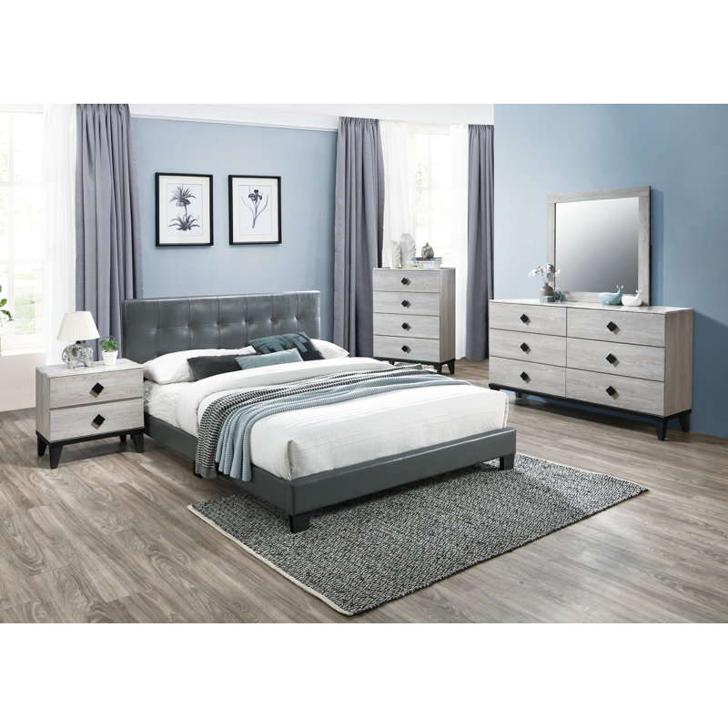 Duneane Bed Room Set, Full, White