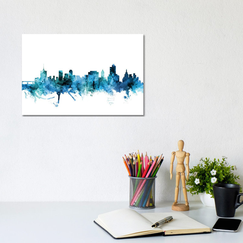 Tulsa, Oklahoma Skyline by Michael Tompsett - Wrapped Canvas Gallery-Wrapped Canvas Giclée, 20.32 cm H x 30.48 cm W
