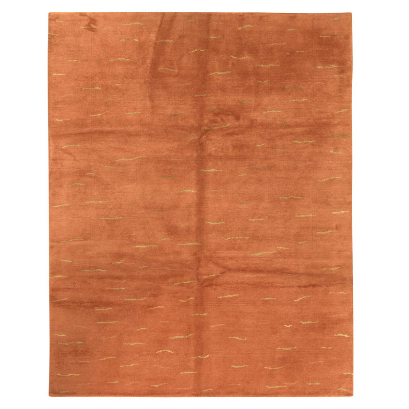 Hand Knotted Wool Area Rug in Multi