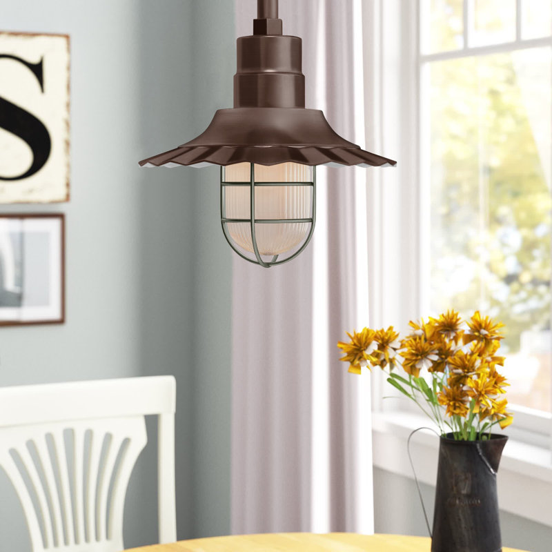 Fitzhugh 1 - Light Single Pendant, Architectural Bronze, 11.25" H x 18" W