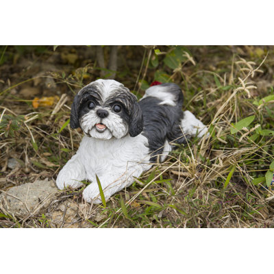 Shih Tzu Lying Down Statue