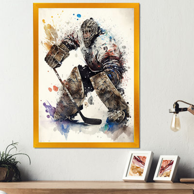 Hockey Hockey Gardien V - Impression sur toile