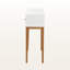 Console à 1 tiroir Amarin en bois brun, blanc, H 31,24 po x l 35,22 po x P 11,64 po