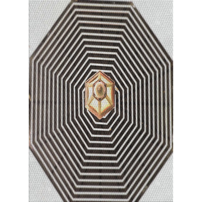 Tapis de zone noire en laine touffeté à la main Garren