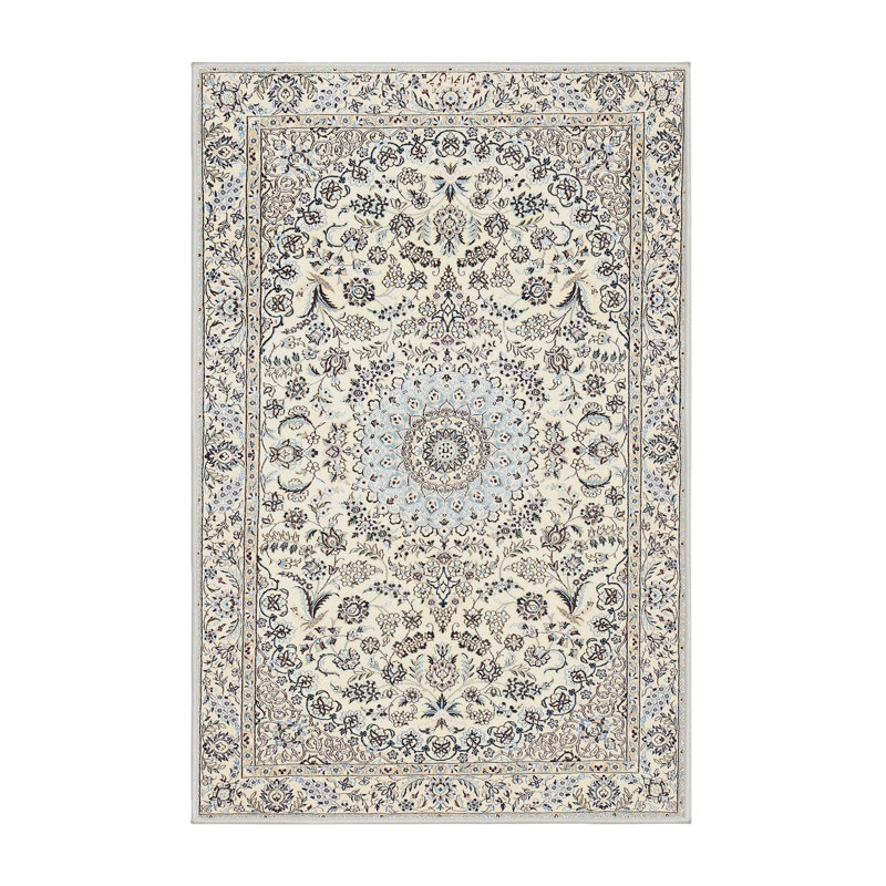 Tapis traditionnel gris / beige Gracela, Rectangle 5 pi x 7 pi