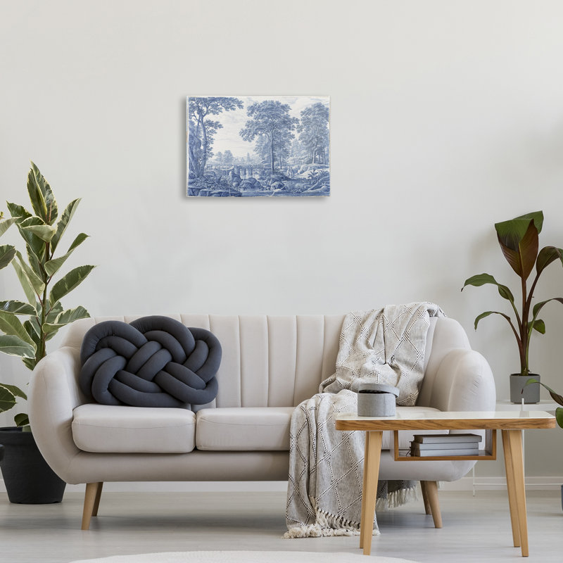 Toile vintage teintée bleue, design par Vintage Hustle
