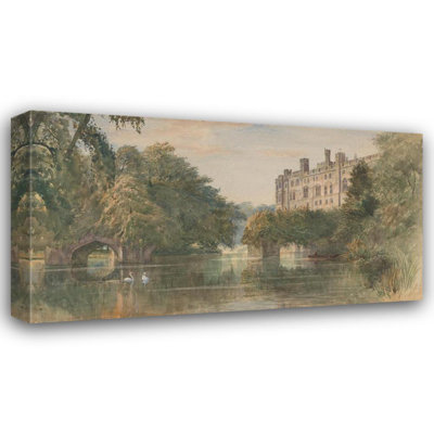 «Warwick Castle» par Charles Reginald Aston - Art mural sur toile tendue avec châssis