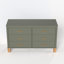 Commode double 6 tiroirs olive