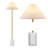 63.78 in. Glod Modern Foot Switch 1 Light Genuine Marble Metal For Living Room Bedroom Reading Standing Up Single Traditional Floor Lamp Corner Tall Lights