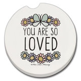 Dakota Fields So Loved Single Coaster for Vehicle Cup Holder