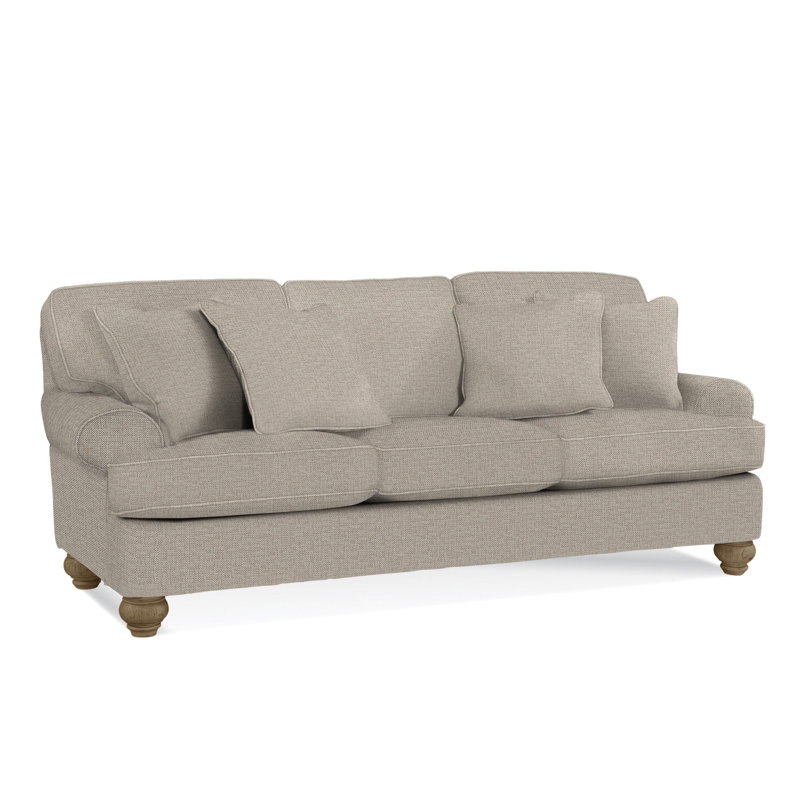 Artisan Landing Sofa, Sunweather, Gel Memory Foam Mattress, Beige Performance Fabric; 0851-73