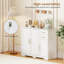 Buffet 40 "blanc moderne avec tiroirs et portes 40"