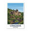 Cragside, England - Romantic Travel Poster Of Northumberland's Woodland Country House. Giclee Print On Wrapped Canvas. Wall Art, Home Decor - Castles & Palaces, England - Wrapped Canvas Print-966310904
