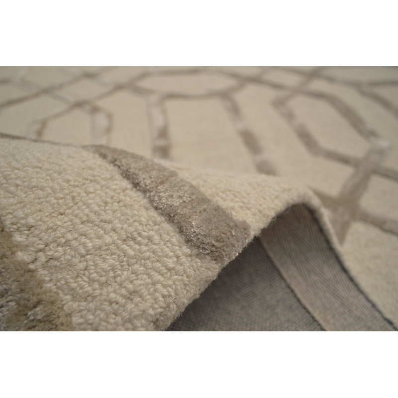 Vegas Geometric Wool Hand Woven Area Rug, Rectangle 200 x 300cm
