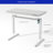 Keb Home Office Height Adjustable Glass Top Standing Desk with Drawer-785596860