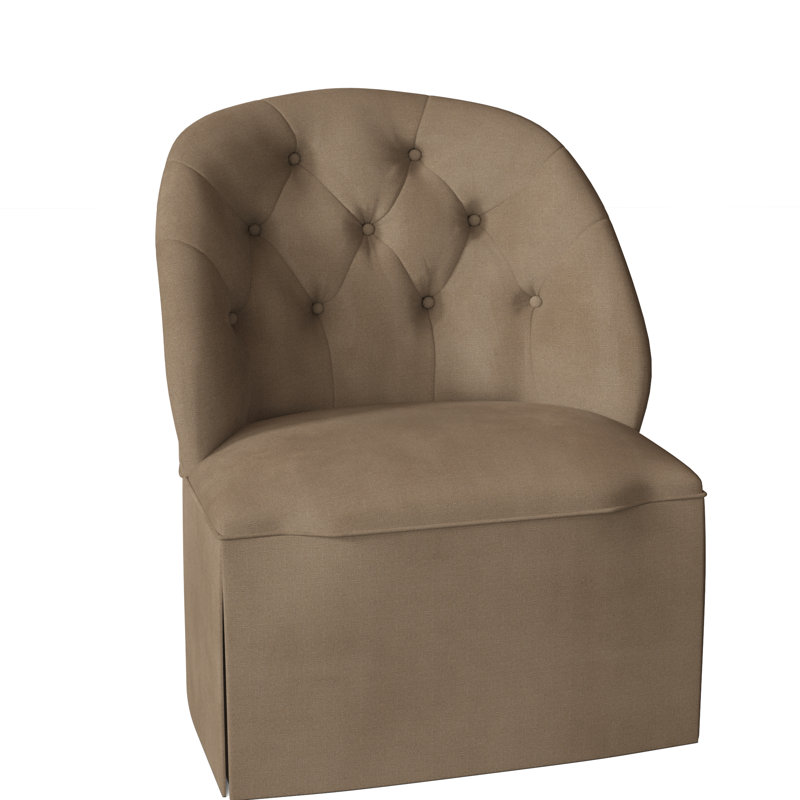 Fauteuil de chambre à housse de 27 po de large Chloe, Auden Toast
